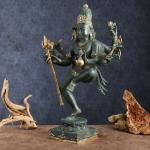 Indonesian Bronze Nataraja | 24" Height, 17" Width | 4.8 kg | Lost Wax Cast | Dancing Shiva Cosmic Dance | Sacred Art | Jaipurio